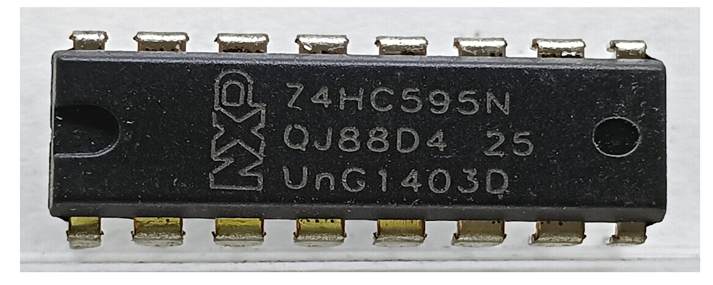 SN74HC595N 8-Bit Serial-In Parallel-Out Shift Register IC – DIP-16