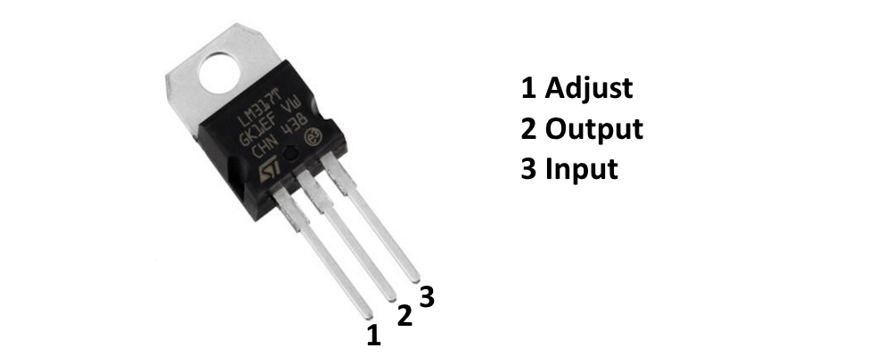 LM317T Adjustable Voltage Regulator IC – 1.2V to 37V Output | TO-220 Package
