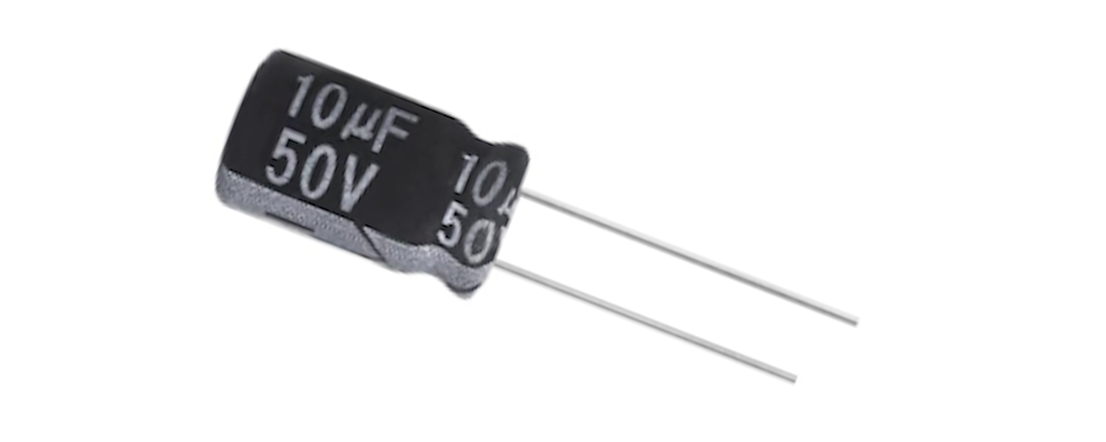 Through Hole Electrolytic Capacitor, 10µF, 50V, 5 x 11 mm