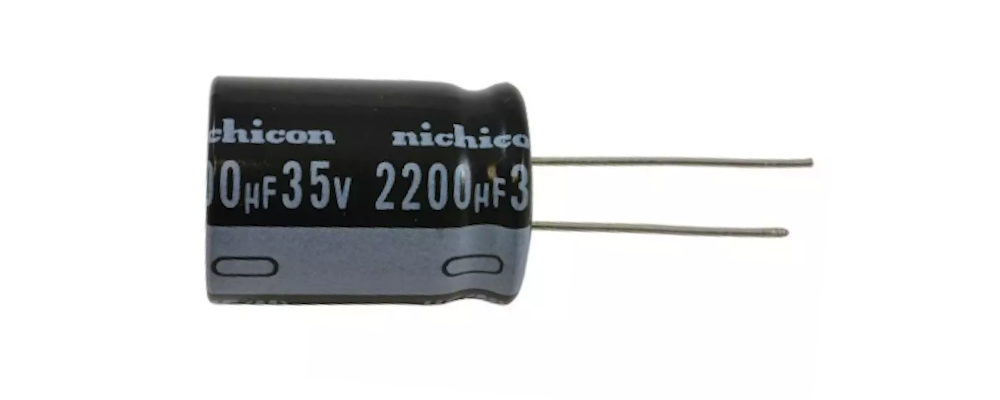 Through Hole Electrolytic Capacitor, 2200µF, 35V, 16 x 26 mm