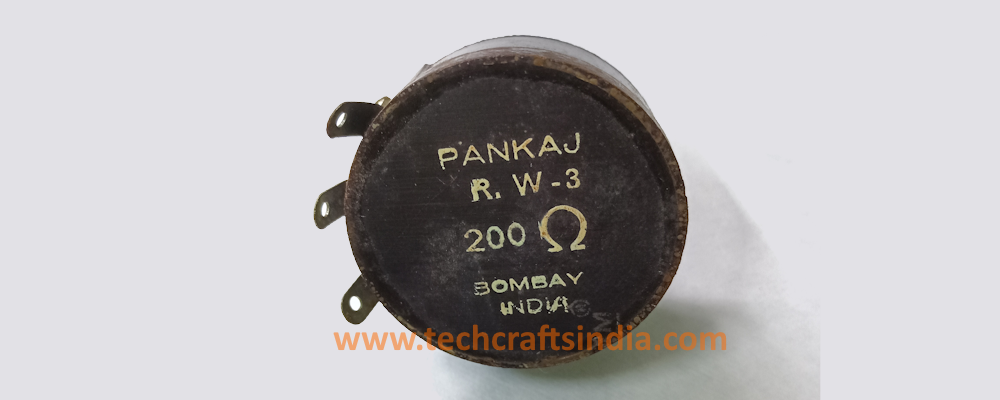 Pankaj R W-3 | 200 Ohms – Wirewound Potentiometer