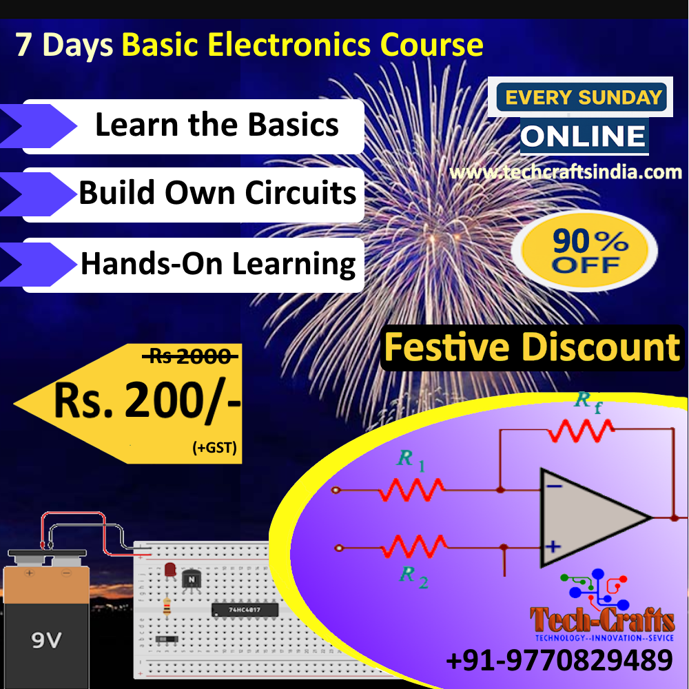 ElectroSpark: Online Workshop on Basic Electronics for Beginners